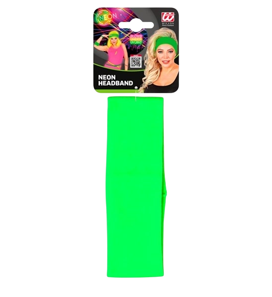 Set of neon green headbands
