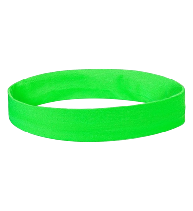 Set of neon green headbands