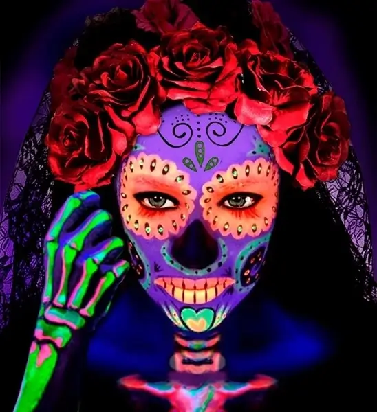 Fluorescent pink make-up pencil