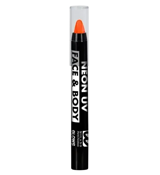Fluorescent orange make-up pencil