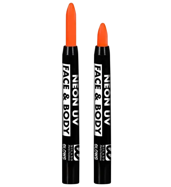 Fluorescent orange make-up pencil