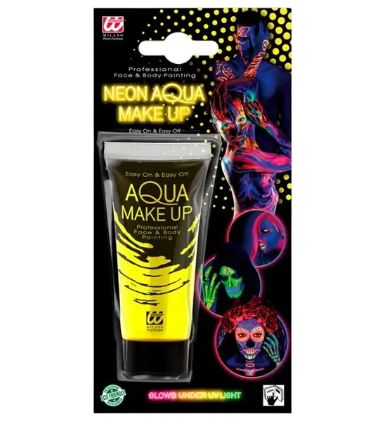 Fluorescent yellow make-up tube 30 ml