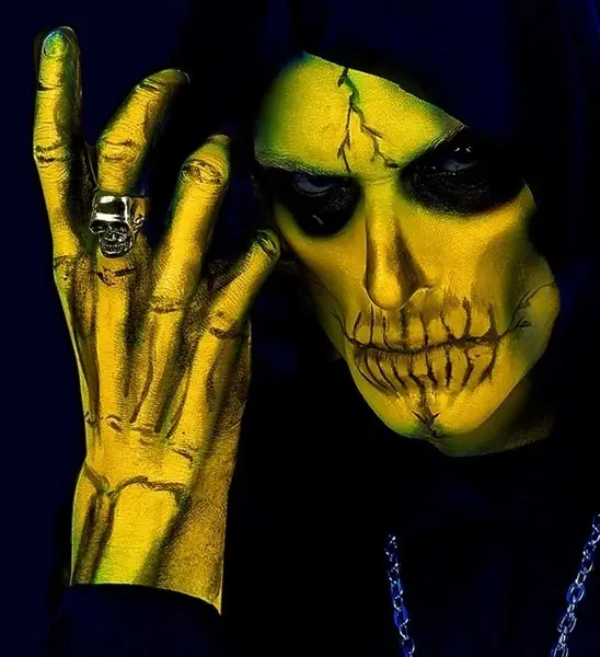 Fluorescent yellow make-up tube 30 ml