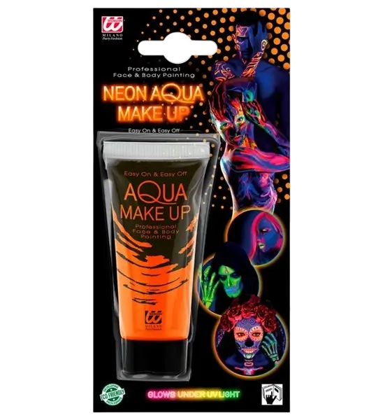 Fluorescent orange make-up tube 30 ml