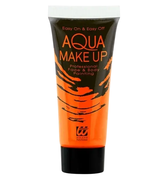 Fluorescent orange make-up tube 30 ml