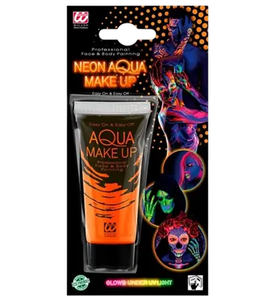 Fluorescent orange make-up tube 30 ml