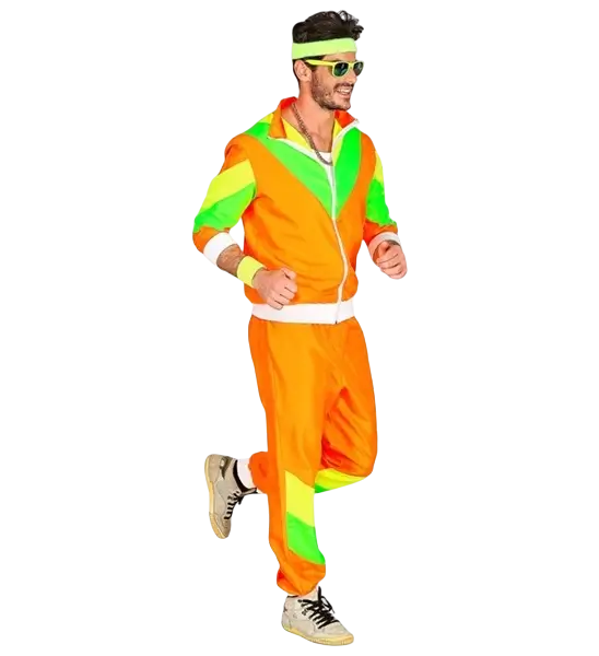 80s orange jumpsuit - M