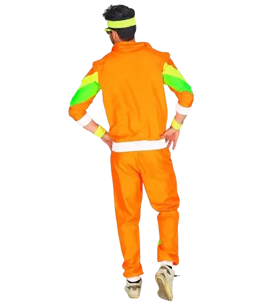 80s orange jumpsuit - XL