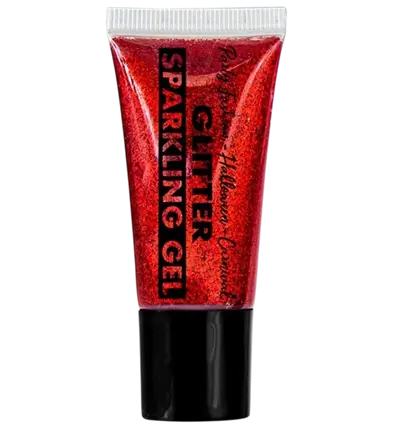 Red body and face glitter gel