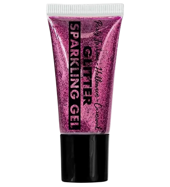 Pink glitter body and face gel