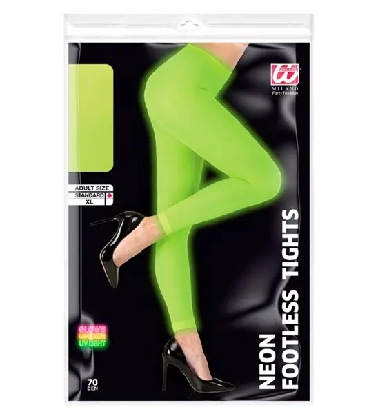 Green fluorescent leggings