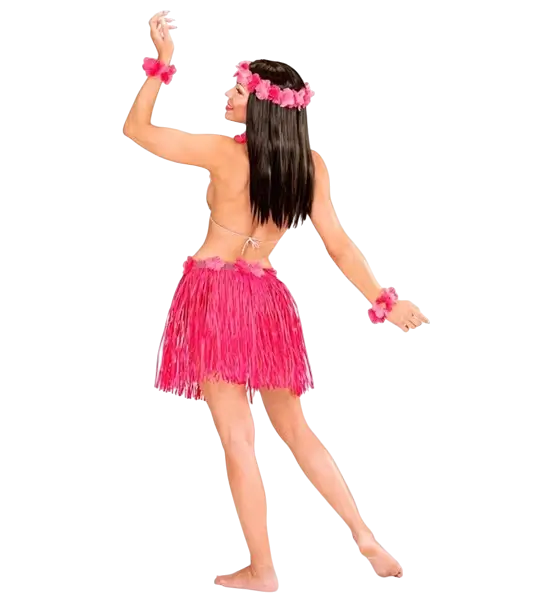 Pink Hawaiian fancy dress kit