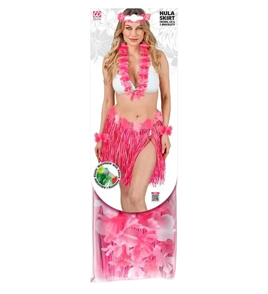 Pink Hawaiian fancy dress kit