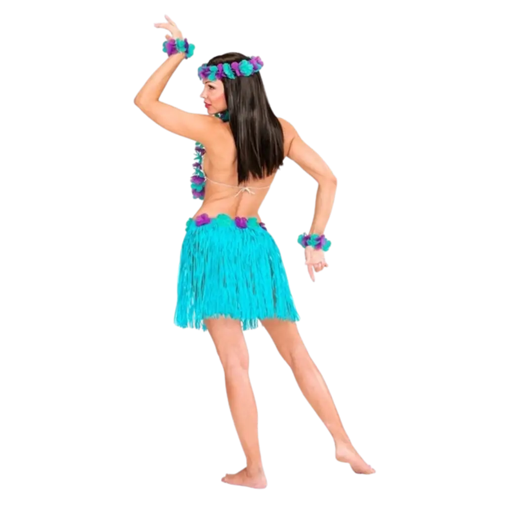 Blue Hawaiian fancy dress kit