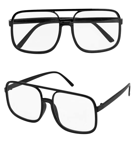 90's glasses - Clear lenses