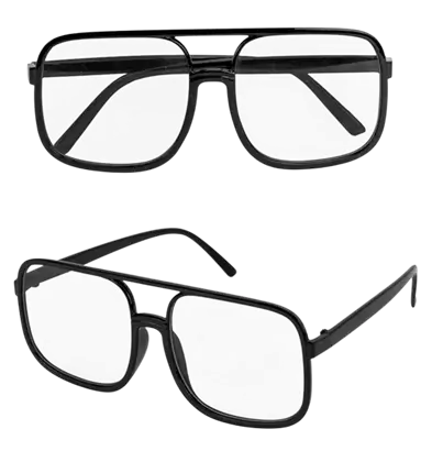 90's glasses - Clear lenses