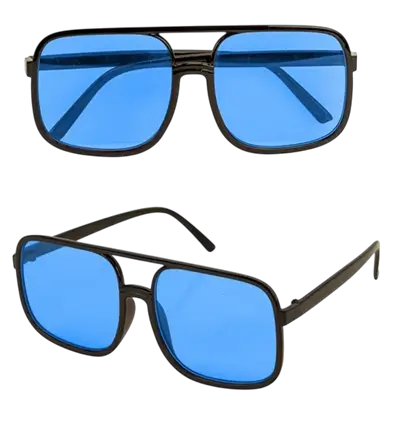 Glasses années 90's - Blue lenses