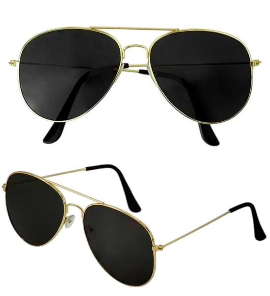 Pilot glasses - Black lenses