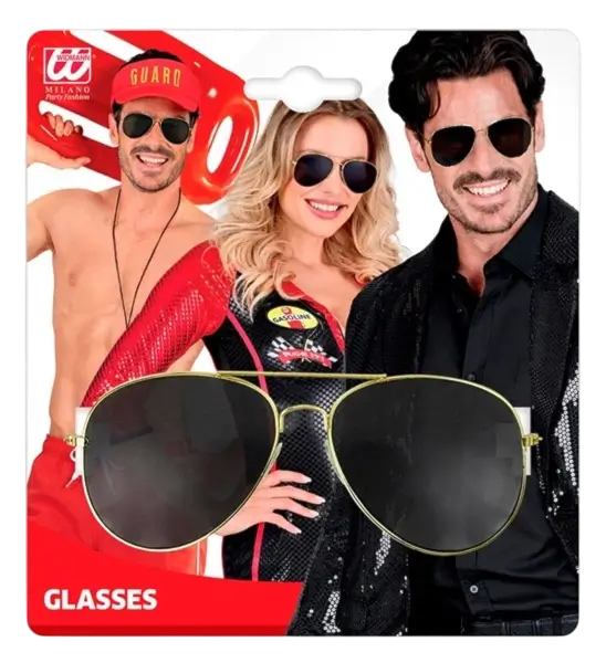 Pilot glasses - Black lenses