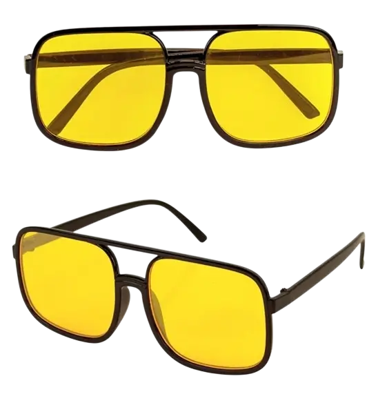 Glasses années 90's - Yellow lenses
