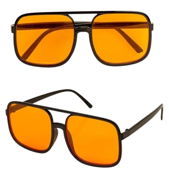 Glasses années 90's - Orange lenses