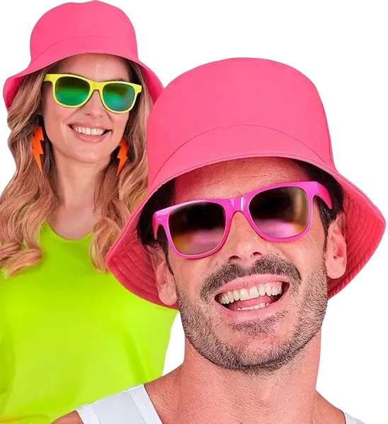 Fluorescent pink Bob hat