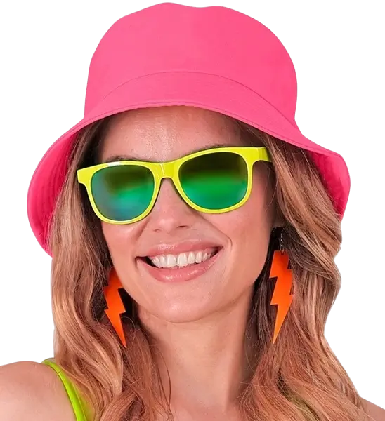 Fluorescent pink Bob hat