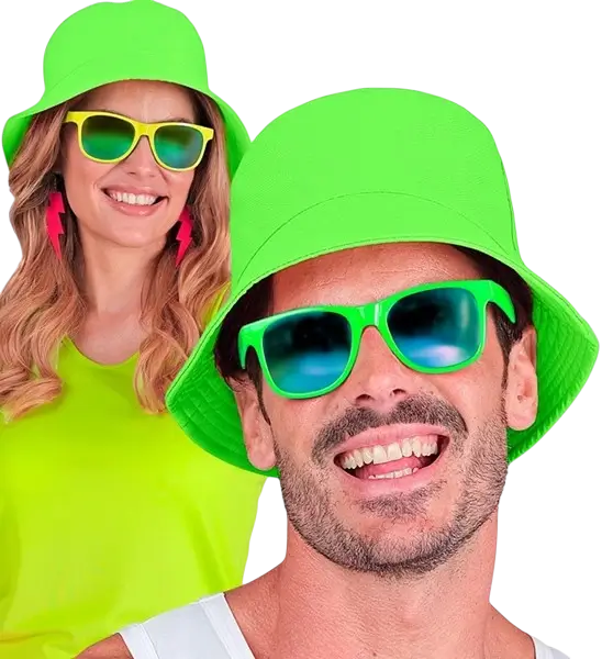 Fluorescent green Bob hat
