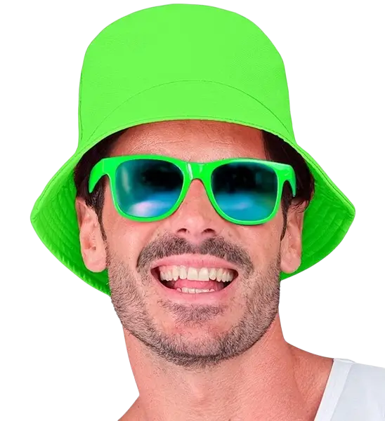 Fluorescent green Bob hat