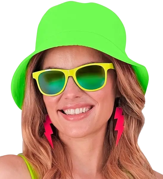 Fluorescent green Bob hat