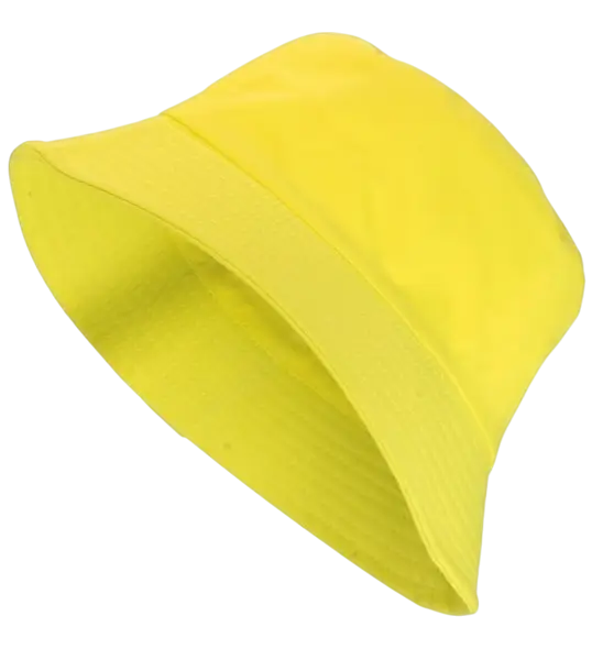 Fluorescent yellow Bob hat