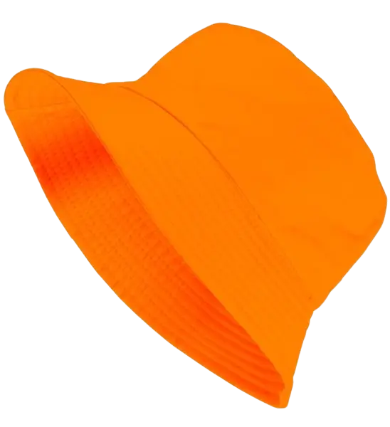 Fluorescent orange Bob hat