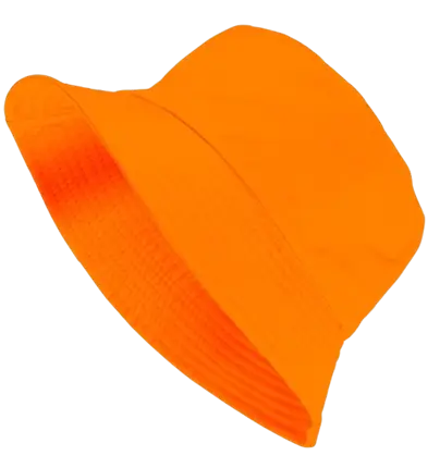 Fluorescent orange Bob hat