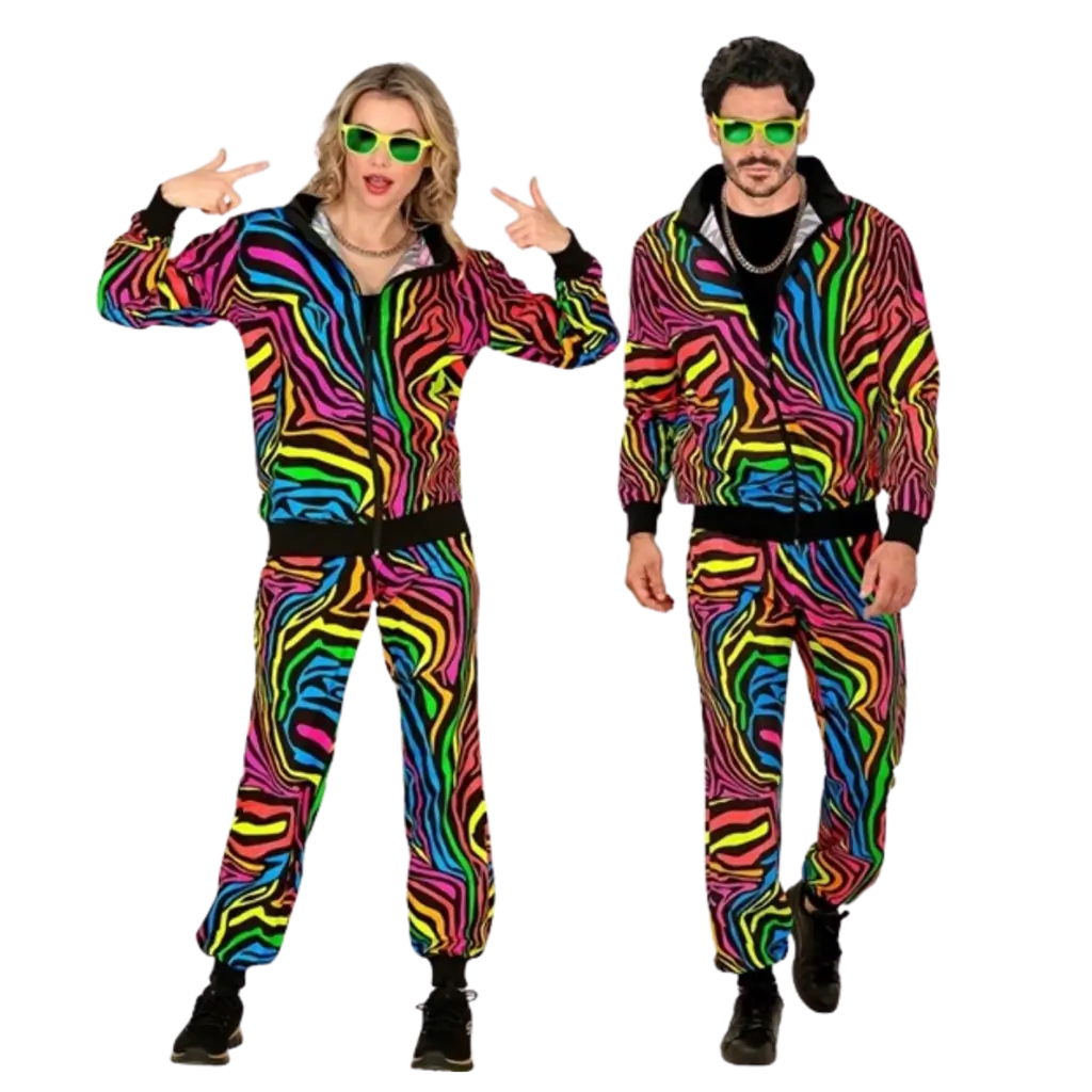 Fluorescent rainbow tracksuit - XL