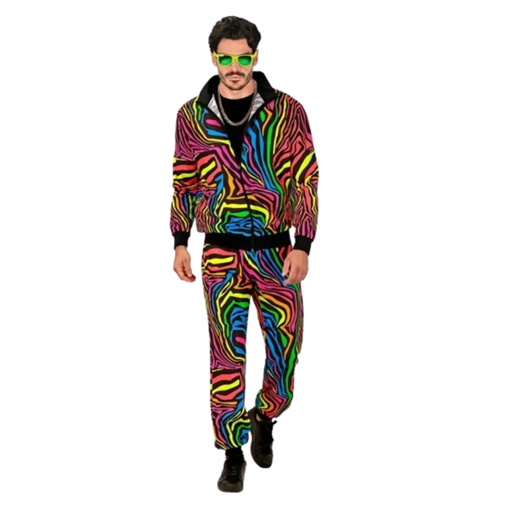 Fluorescent rainbow tracksuit - XL