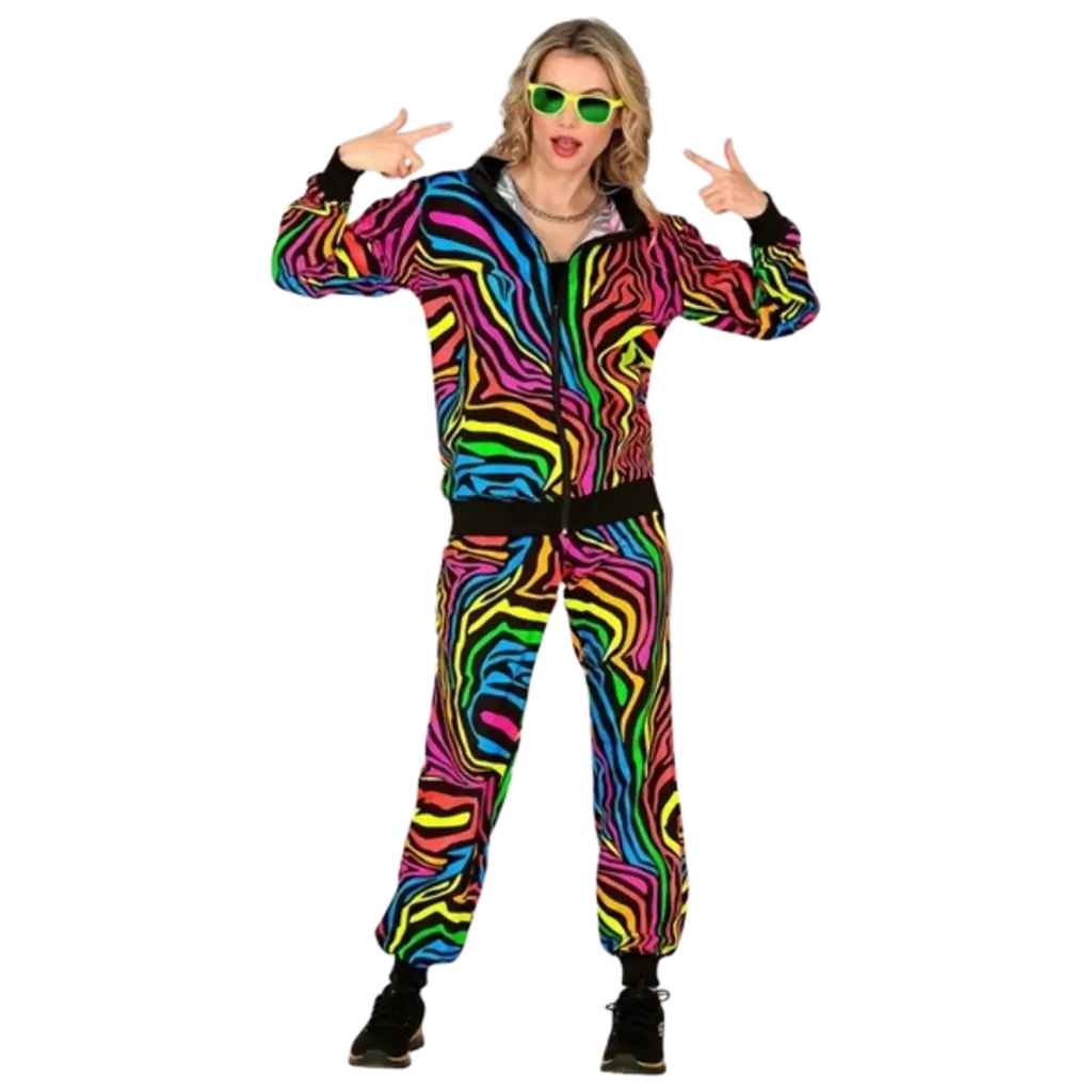 Fluorescent rainbow tracksuit - XL