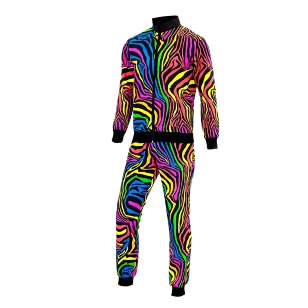 Fluorescent rainbow tracksuit - XL