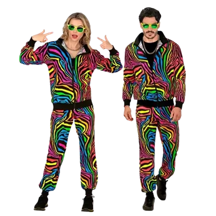 Fluorescent rainbow tracksuit - XL