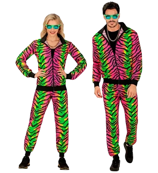 Fluorescent zebra jumpsuit - M