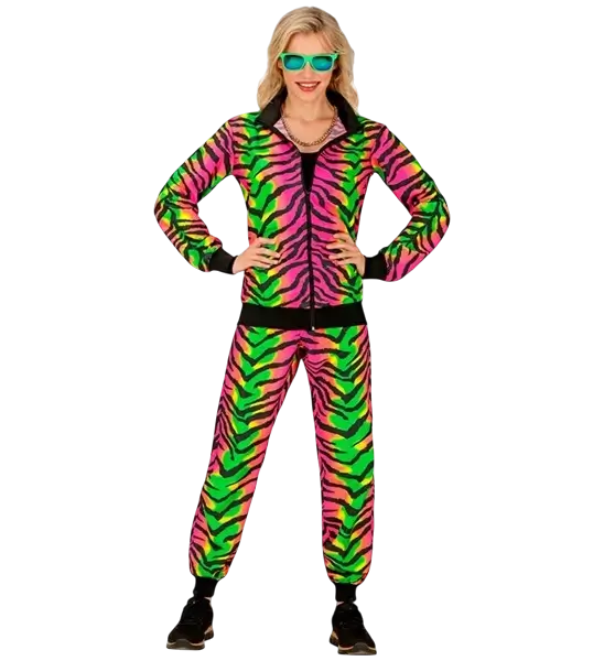 Fluorescent zebra jumpsuit - M