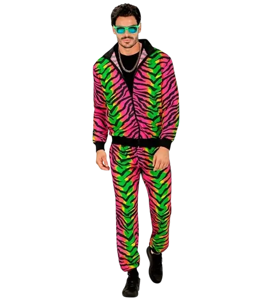 Fluorescent zebra jumpsuit - XL
