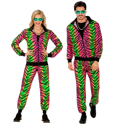 Fluorescent zebra jumpsuit - XL