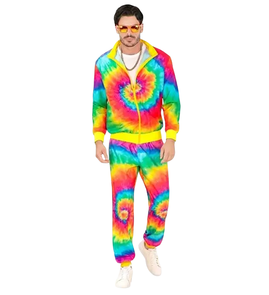 Hippie fashion psychedelic jumpsuit - S