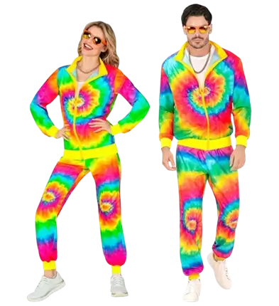 Hippie fashion psychedelic jumpsuit - S