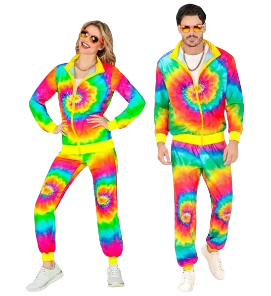 Hippie fashion psychedelic jumpsuit - M