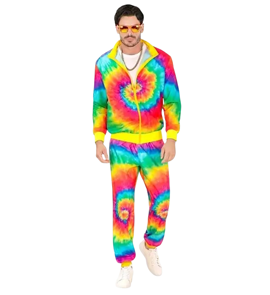 Hippie fashion psychedelic jumpsuit - M