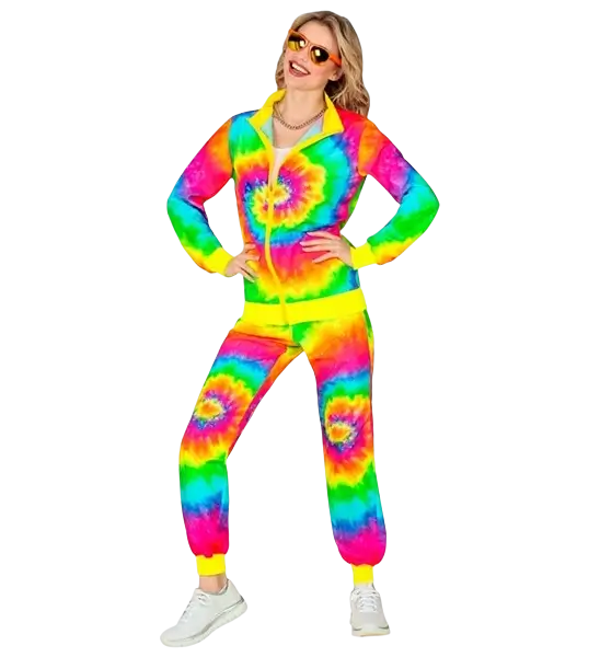 Hippie fashion psychedelic jumpsuit - M