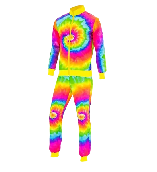 Hippie fashion psychedelic jumpsuit - M