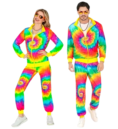 Hippie fashion psychedelic jumpsuit - M
