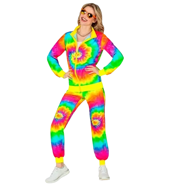 Hippie fashion psychedelic jumpsuit - L